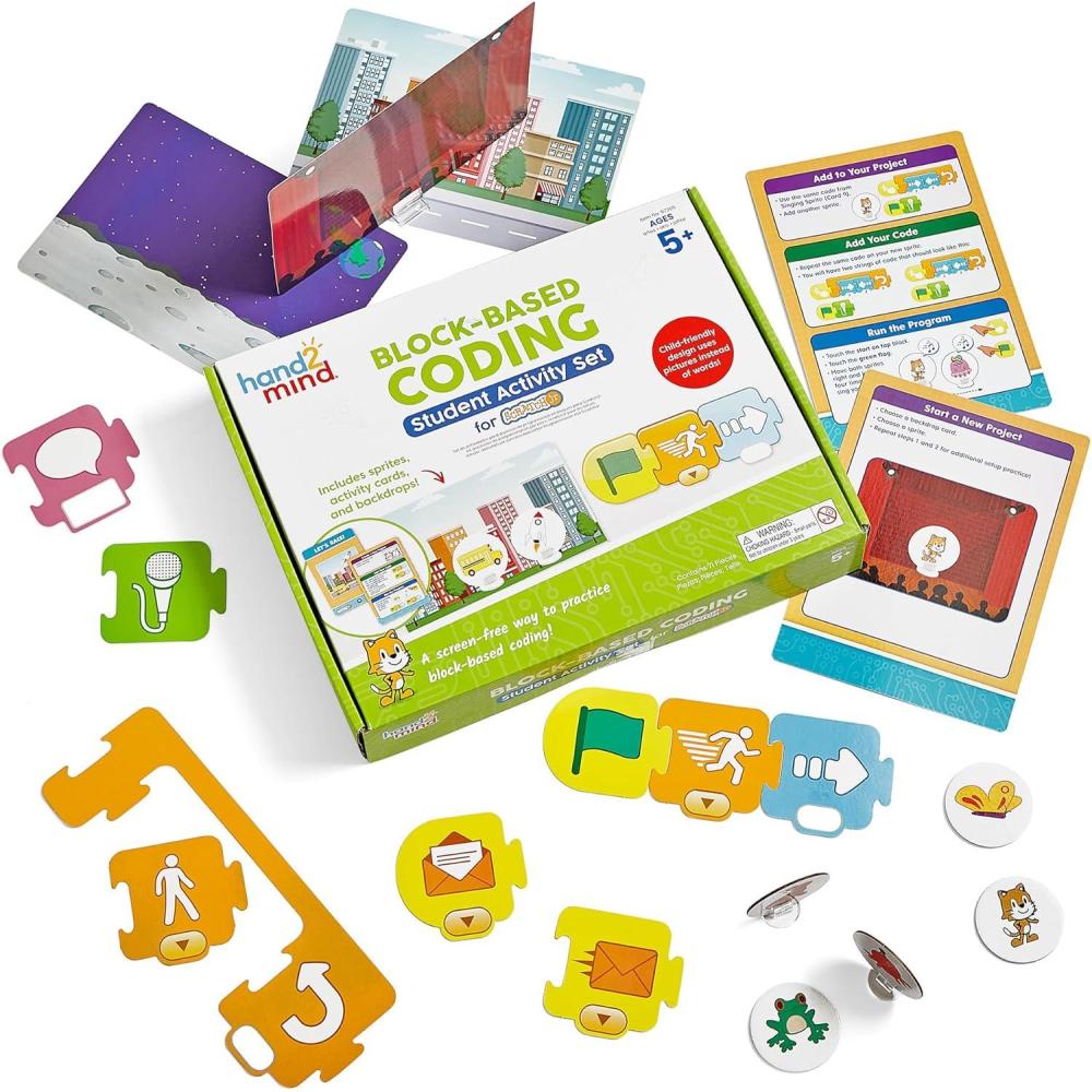 imagehand2mind ScratchJr BlockBased Coding Student Activity Set Learn to Code Computer Science and Programming for Kids STEM Activities STEM Classroom Coding for Kids Science Teacher Supplies