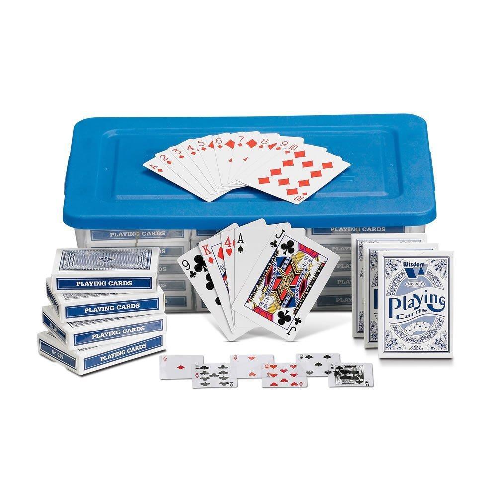 imagehand2mind Standard Index Playing Cards with Storage Tote Teacher Supplies Classroom Supplies for Teachers Elementary Deck of Cards for Kids Playing Cards Bulk Poker Cards Pack of 30