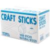Natural Wood Craft Sticks, 4.25 Inch Popsicle Sticks for Ice Cream, Crafts, Waxing, Art Projects & Party Food Labels (1,000 Sticks)(1-(Pack))