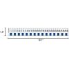 hand2mind 12 inch Flexible Safe-T Plastic Beginner Rulers, Set of 12
