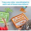 hand2mind Alphabet Word Work Small Group Set, Lowercase Magnetic Letters, Magnetic Letter Trays, Phonics Manipulatives, Phonemic Awareness Activities, Science of Reading Classroom Materials (Set of 6)