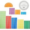 hand2mind AngLegs Small Group Set with 8 Protractors, Geometry Manipulatives, Geometric Shapes for Classroom, Montessori Math Materials, Math Teaching Tools, 4th Grade Math Manipulatives for Kids
