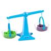 hand2mind Blue Nestable Pan Balance, Clear Double Balance Scale for Kids, Weight Scale for Liquids and Solids, Easy to Assemble, Space Saving Storage Base, Balance Scale for Classroom (Set of 1)(Set of 1)