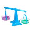 hand2mind Blue Nestable Pan Balance, Clear Double Balance Scale for Kids, Weight Scale for Liquids and Solids, Easy to Assemble, Space Saving Storage Base, Balance Scale for Classroom (Set of 1)(Set of 1)
