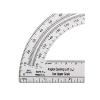 hand2mind Clear 6” Safe-T Protractor Set, 180 Degree Protractor for School, Clear Plastic Protractor Ruler, Geometry Tools, Protractors Bulk for Classroom, Math Teacher Supplies (Set of 24)