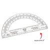 hand2mind Clear 6” Safe-T Protractor Set, 180 Degree Protractor for School, Clear Plastic Protractor Ruler, Geometry Tools, Protractors Bulk for Classroom, Math Teacher Supplies (Set of 24)