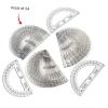 hand2mind Clear 6” Safe-T Protractor Set, 180 Degree Protractor for School, Clear Plastic Protractor Ruler, Geometry Tools, Protractors Bulk for Classroom, Math Teacher Supplies (Set of 24)