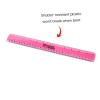 hand2mind Clear Multicolored 12” Safe-T Plastic Ruler Set, Safety Ruler with Inches, Centimeters, and Millimeters, Semi-Flexible Rulers Bulk for Classroom, School Supplies for Teachers (Set of 10)(0)