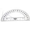 hand2mind Clear, Plastic, Student Math Protractor Set for Classroom (Pack of 100)