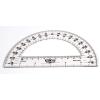 hand2mind Clear, Plastic, Student Math Protractor Set for Classroom (Pack of 100)