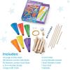 hand2mind Craft Stick Creations, 10 Science Experiments, Activity Book for Kids Ages 9-12, Jumbo Craft Stick Kit with Arts and Crafts Supplies, STEM Toys, Colored Popsicle Sticks for STEM Activities – 93397
