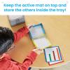 hand2mind Cuisenaire Rod Workspace Trays, Trays and Activity Mats Only, Teaching Fraction Bars, Math Manipulatives, Teacher Must Haves Elementary, Kindergarten Homeschool Supplies (Set of 6)