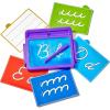 hand2mind Cursive Letter Tracing Sensory Pad, Reusable Handwriting Practice for Kids, Cursive Alphabet Learning Toys, Tracing Board, Fine Motor Activities, Writing Center for Classroom