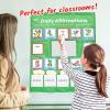 hand2mind Daily Affirmations Pocket Chart, Positive Affirmation Cards for Kids, Growth Mindset for Kids, Calming Corner Classroom Decor, Social Emotional Learning, Preschool Teacher Supplies