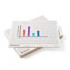 hand2mind Double-Sided Centimeter Grid White Boards for Students, Grid Board for Graphing, Dry Erase Boards, Portable Whiteboard, School Supplies, Classroom Supplies (Pack of 10)