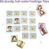hand2mind Express Your Feelings Memory Match Game, Emotion Cards, Matching Game, Emotional Intelligence for Kids, Play Therapy Games for Kids, Social Emotional Learning Activities, Social Skills Games