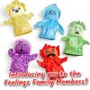 hand2mind Feelings Family Hand Puppets, Hand Puppets for Kids, Social Skills Activities, Mindfulness for Kids, Social Emotional Learning Activities, Sensory Play Therapy Toys for Counselors (Set of 5)(Hand Puppets)