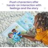 hand2mind Feelings Family Introductory Storybook and Plush Set, Toddler Emotions Book, Social Emotional Learning Activities, Play Therapy Toys, Preschool Books 3-5, Calm Down Corner Supplies