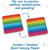 hand2mind Hundred Board Sensory Bubble Popper, Pop Fidget Toys for Kids, Multiplication Board, Math Manipulatives Kindergarten, Fine Motor Toys, Fidgets for Classroom, Calm Down Corner Supplies