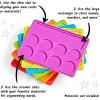 hand2mind Little Minds at Work Sound Segmenting Trays by Tara West, Phonemic Awareness, Science of Reading Manipulatives, Elkonin Boxes, Letter Sounds, Preschool Learning Activities (Set of 6)