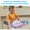 hand2mind Magnetic Dry Erase Activity Trays, Stackable Trays for Classroom, Magnetic Letter Trays, White Boards for Kids, Science of Reading Classroom Materials, Teacher Classroom Supplies