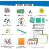 hand2mind Math Tools Small Group Sets 2-3 by Reagan Tunstall & Kristina Grant, Math Manipulatives, Base Ten Blocks, Play Money, Patten Blocks, Fraction Tiles, Color Tiles, Classroom Supplies