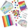 hand2mind MathLink Cubes Numberblocks 1-10 Activity Set, 30 Preschool Learning Activities, Counting Blocks, Linking Cubes, Educational Toys for Kids, Number Games, Math Manipulatives Kindergarten