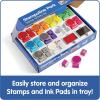 hand2mind Numberblocks Stampoline Park Stamp Activity Set, 20 Stamps, 12 Washable Ink Pads, Number Toys, Kids Arts & Crafts, Preschool Math Toys, Toddler Learning Activities, Birthday Gifts for Kids(Stamp Activity Set)