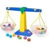 hand2mind Pan Balance Jr. Set, Pan Balance Scale for Classroom, Math Balance Scale for Kids, School Weight Scale, Balancing Scale Toy, Preschool Science Center Materials, Student Math Balance​