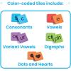 hand2mind Phonics Word-Building Magnetic Letter Tiles, Letter Recognition for Kindergarten, Letter Sounds, Phonics Manipulatives, Phonemic Awareness, Science of Reading Classroom Materials (Set of 6)