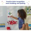 hand2mind Rainbow Lowercase Magnetic Letters, Plastic Magnetic Letters for Classroom, Alphabet Letters for Kids, Letter Recognition for Kindergarten, Word Building Letter Magnets for Kids (Set of 6)