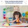 hand2mind Rainbow Lowercase Magnetic Letters, Plastic Magnetic Letters for Classroom, Alphabet Letters for Kids, Letter Recognition for Kindergarten, Word Building Letter Magnets for Kids (Set of 6)