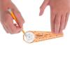 hand2mind Safe-T Compass for Kids Math, 10 in. Diameter Orange Compasses, Safety Compass for Drawing, Safety Kids School Supplies, Homeschool Supplies (Set of 12)