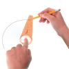 hand2mind Safe-T Compass for Kids Math, 10 in. Diameter Orange Compasses, Safety Compass for Drawing, Safety Kids School Supplies, Homeschool Supplies (Set of 12)