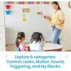 hand2mind ScratchJr Block-Based Coding Magnetic Demonstration Set, Learn to Code, Computer Science and Programming for Kids, STEM Activities, Elementary STEM Classroom, Science Teacher Supplies