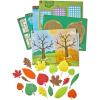 hand2mind Sensory Leaves Math Activity Set, Pattern Play, Shape Puzzle, Pattern Blocks Cards, Math Counters, Sorting Toy, Shapes for Toddlers, Counting Toy, Kindergarten Learning Activities