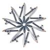 hand2mind Student Math Geometry Compass, Silver, Precision Tool for Geometry, Math, Drafting (Pack of 10)