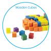 hand2mind Wood Blocks, Counting Cubes for Kids Math, 1 Inch Blocks for Preschool Crafts, Early Math Manipulatives for Preschool, Classroom Supplies for Teachers Elementary (Pack of 100)(Set of 100)