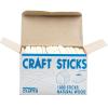 Natural Wood Craft Sticks, 4.25 Inch Popsicle Sticks for Ice Cream, Crafts, Waxing, Art Projects & Party Food Labels (1,000 Sticks)(1-(Pack))
