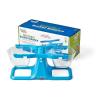 hand2mind Blue Nestable Bucket Balance, Clear Double Bucket Balance Scale for Liquids and Solids, Easy to Assemble Kids Scale, Space Saving Storage Base, Balance Scale for Classroom (Set of 1)(Set of 1)