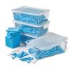 hand2mind Blue Plastic Base Ten Blocks Complete Classroom Set, Place Value Blocks, Counting Cubes, Math Blocks Kindergarten, Manipulative Kit for Mathematics for Elementary Teachers (Set of 161)(Set of 644)