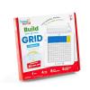 hand2mind Build-A-Grid, Dry Erase Multiplication, 3rd Grade Math, Multiplication Manipulatives, Fraction Manipulatives, Multiplication Game, Montessori Math, Homeschool Supplies (Set of 4)(Individual)