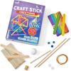 hand2mind Craft Stick Creations, 10 Science Experiments, Activity Book for Kids Ages 9-12, Jumbo Craft Stick Kit with Arts and Crafts Supplies, STEM Toys, Colored Popsicle Sticks for STEM Activities – 93397