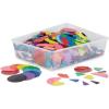 hand2mind Plastic Rainbow Fraction Tiles, Montessori Math Materials, Fraction Manipulatives, Unit Fraction, Fraction Bars Math Manipulatives, Fraction Games, Homeschool Supplies (15 Sets of 51 Pieces)(Circles)