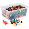 hand2mind Plastic Rainbow Fraction Tiles, Montessori Math Materials, Fraction Manipulatives, Unit Fraction, Fraction Bars Math Manipulatives, Fraction Games, Homeschool Supplies (15 Sets of 51 Pieces)(Linking Cubes)