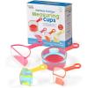 hand2mind Rainbow Fraction Measuring Cups, Kids Montessori Kitchen Tools, Toddler Cooking Tools, Sensory Table Materials, Fraction Manipulatives, Homeschooling Supplies, Easter Baking (Set of 4)(Set of 4 (Plastic))