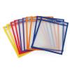 hand2mind Reusable Clear-Vu Dry Erase Pockets for Students, Dry Erase Office Supplies, Teacher Supplies for Classroom, School Supplies, Classroom Supplies (Pack of 5)(10 Pack)