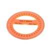 hand2mind Safe-T Protractor for Kids, 180 Protractor, Rainbow Plastic Clear Protractor, Kids Safe, Protractor for Geometry, Protractor Math, Protractor Set, Math Classroom Supplies (24 Pack)(360 Degree (24 Pack))