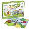 hand2mind Sensory Leaves Math Activity Set, Pattern Play, Shape Puzzle, Pattern Blocks Cards, Math Counters, Sorting Toy, Shapes for Toddlers, Counting Toy, Kindergarten Learning Activities
