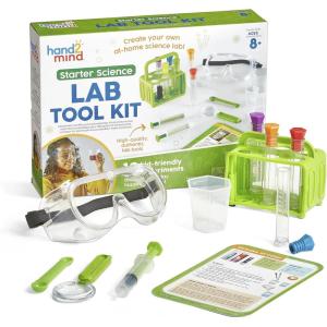Hand2Mind Starter Science Lab – 12 Tools, Kids’ Educational Science Kits with Chemistry Set & Experiments